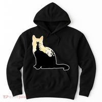 Black Cat Spooky Town Hoodie thumb 0
