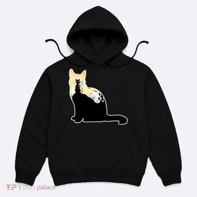 Black Cat Spooky Town Hoodie