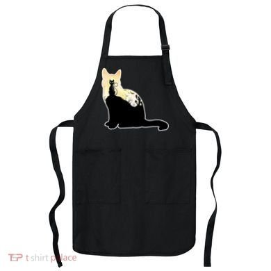 Black Cat Spooky Town Apron