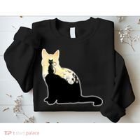 Black Cat Spooky Town Sweatshirt thumb 2