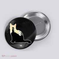 Black Cat Spooky Town Button thumb 0