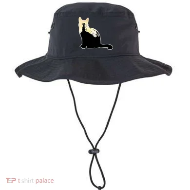 Black Cat Spooky Town Bucket Hat