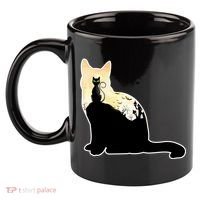 Black Cat Spooky Town 11oz C Handle Ceramic Mug thumb 2