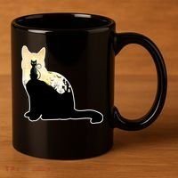 Black Cat Spooky Town 11oz C Handle Ceramic Mug thumb 3