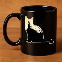 Black Cat Spooky Town 11oz C Handle Ceramic Mug thumb 4