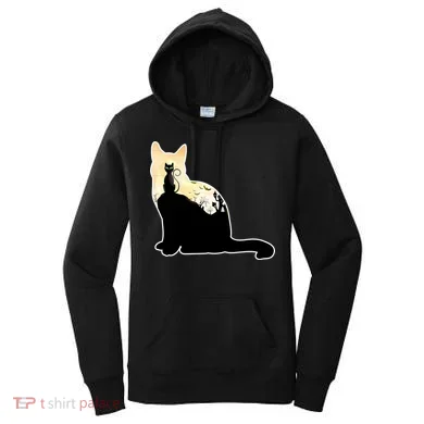 Black Cat Spooky Town Women's Hoodie