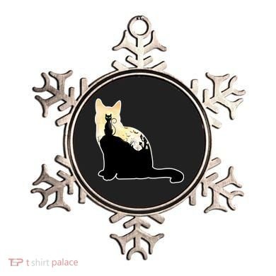 Black Cat Spooky Town Ornament