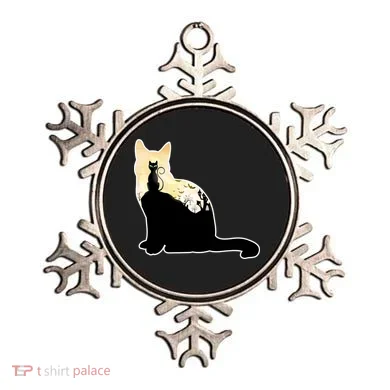 Black Cat Spooky Town Ornament