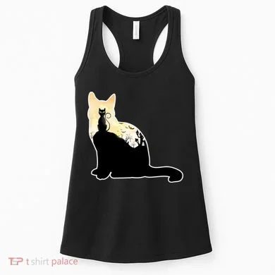 Black Cat Spooky Town Women's Tank Top