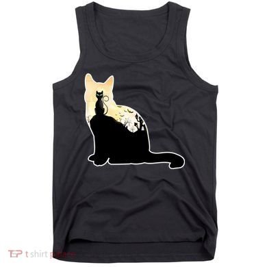 Black Cat Spooky Town Tank Top