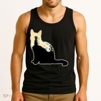 Black Cat Spooky Town Tank Top thumb 3