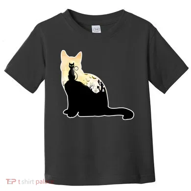 Black Cat Spooky Town Toddler T-Shirt
