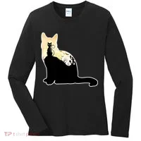 Black Cat Spooky Town Women's Long Sleeve Shirt thumb 0
