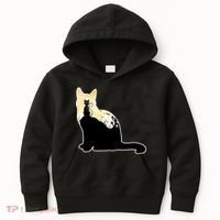 Black Cat Spooky Town Kids Hoodie thumb 0