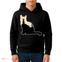Black Cat Spooky Town Kids Hoodie thumb 4