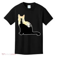 Black Cat Spooky Town Kids T-Shirt thumb 0