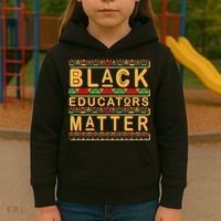 Black Educators Matters Kids Hoodie thumb 3