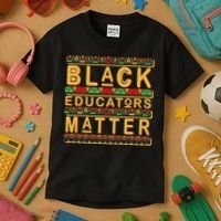 Black Educators Matters Kids T-Shirt thumb 3