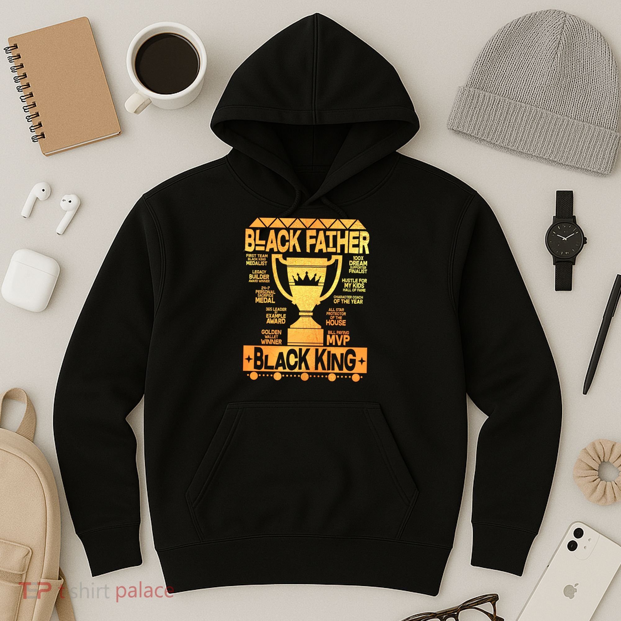 Black Father Black King Hoodie