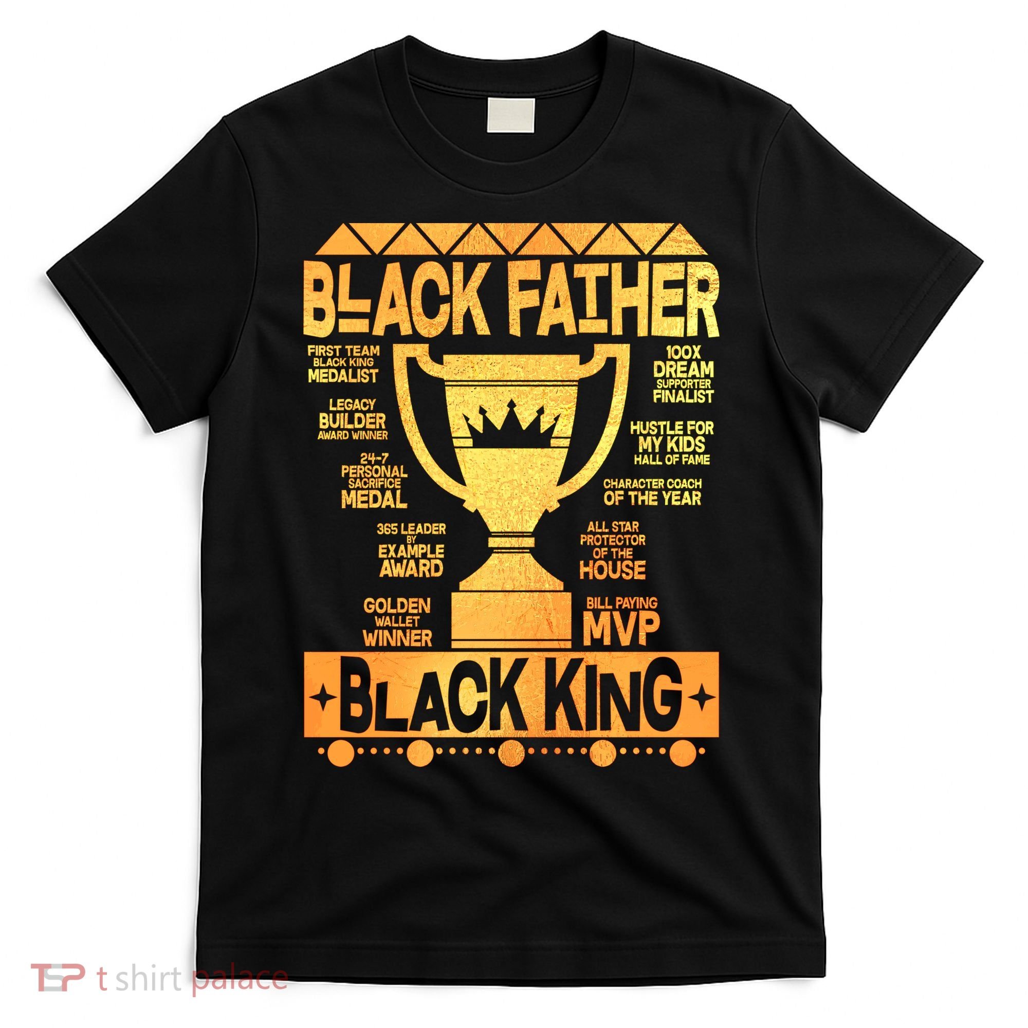 Black Father Black King T-Shirt
