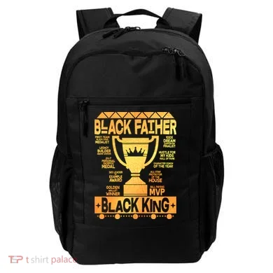 Black Father Black King Backpack