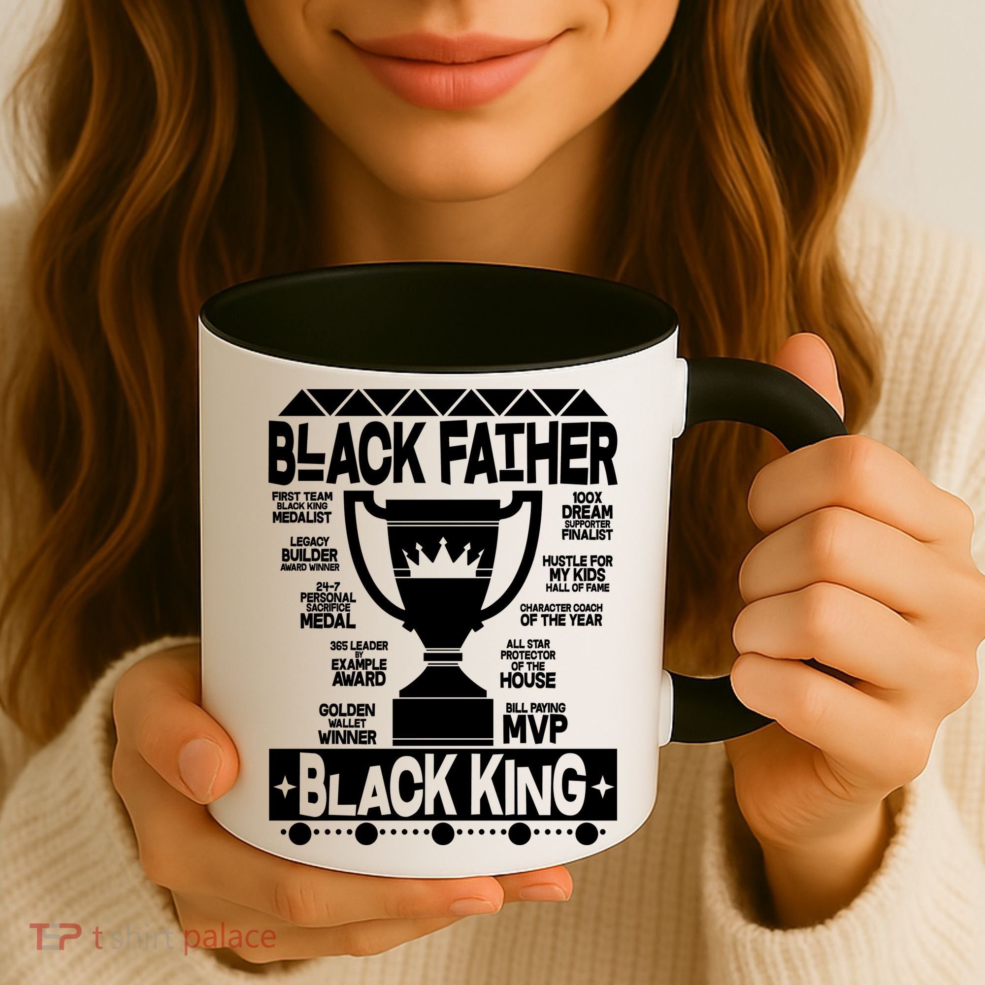 Black Father Black King Coffee Mug