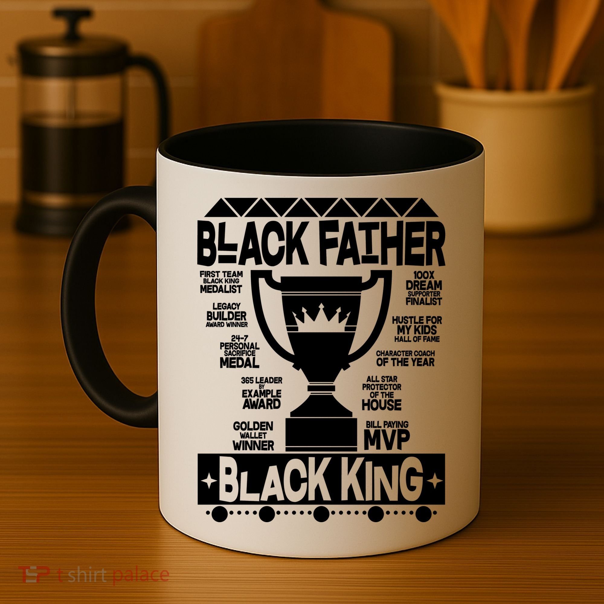 Black Father Black King Coffee Mug
