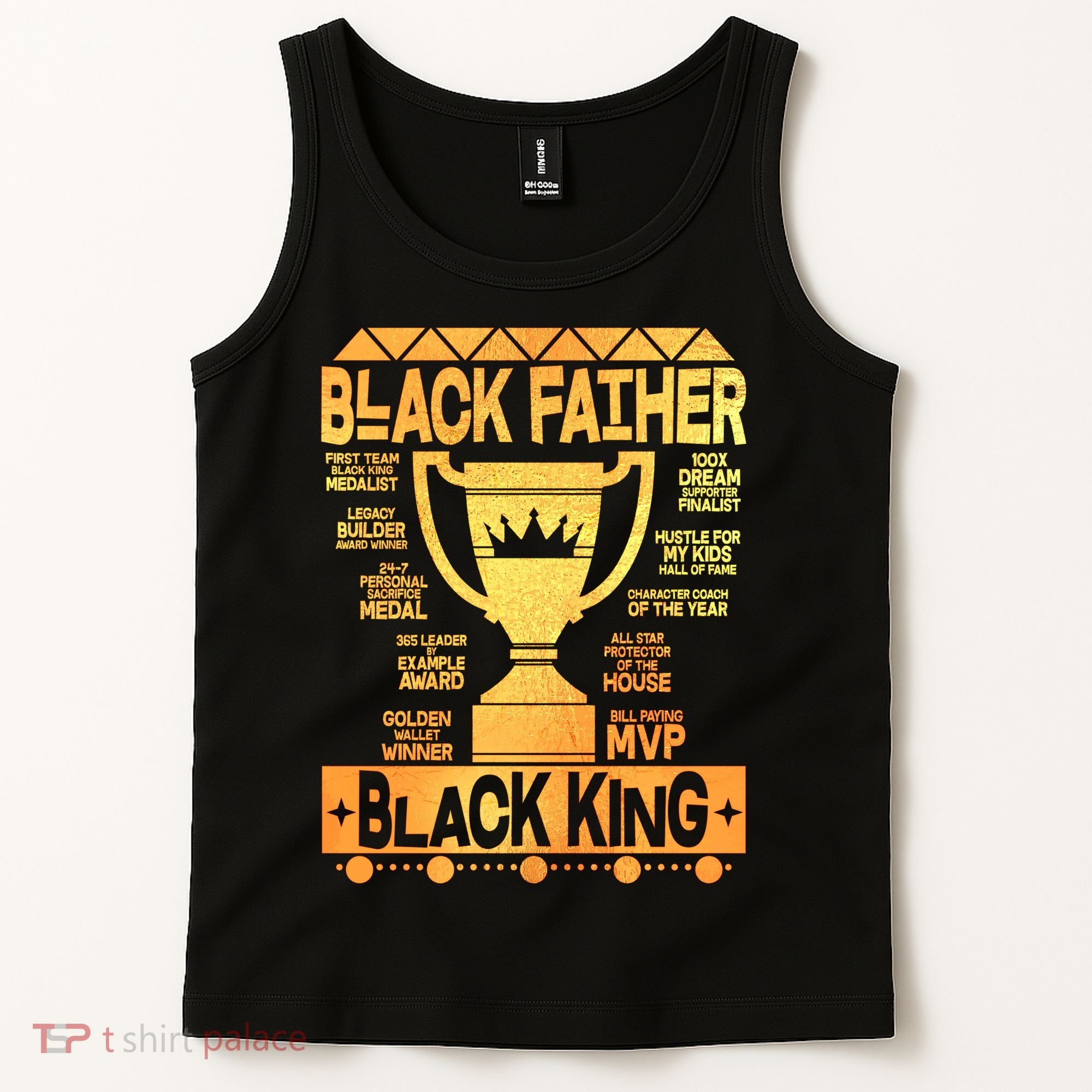 Black Father Black King Tank Top