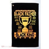 Black Father Black King Golf Towel thumb 0