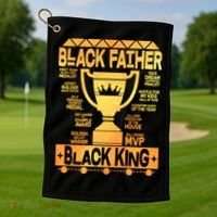 Black Father Black King Golf Towel thumb 1