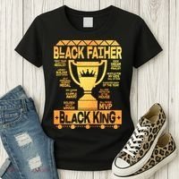 Black Father Black King Women's T-Shirt thumb 3