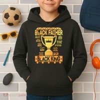 Black Father Black King Kids Hoodie thumb 2