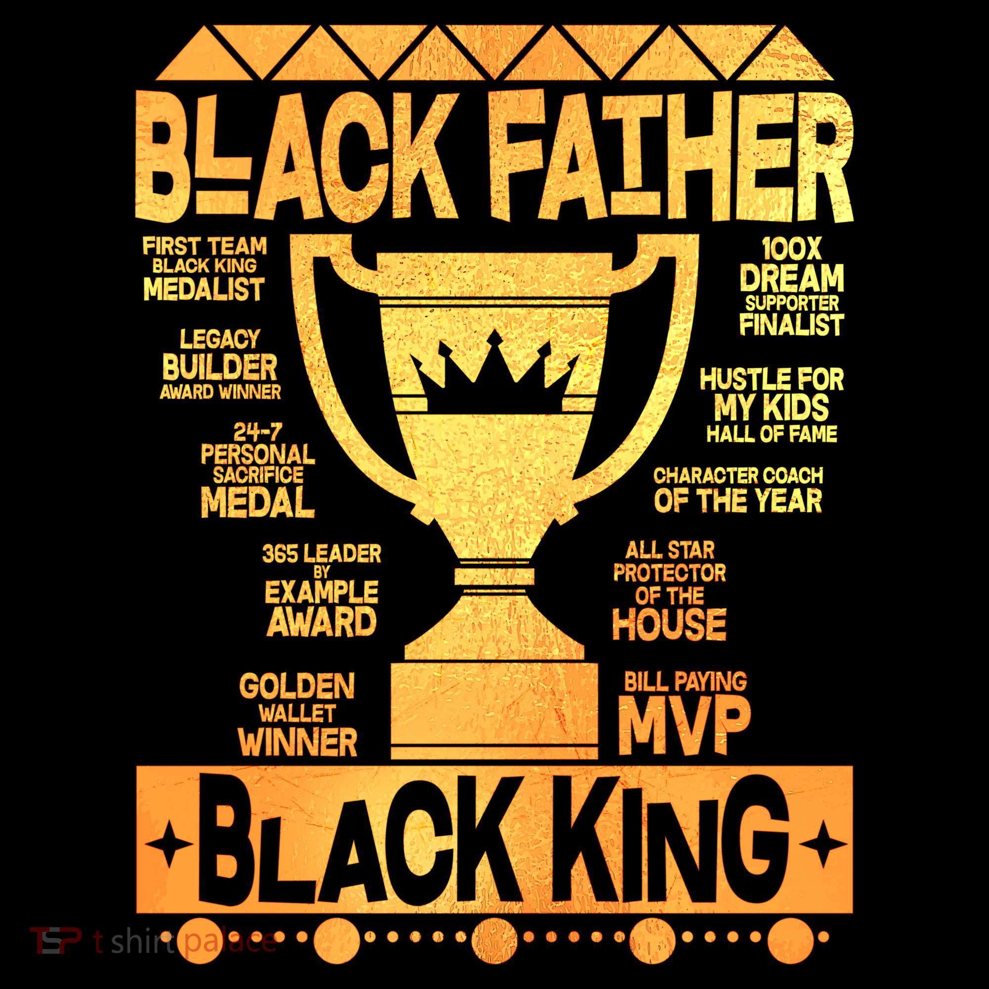 Black Father Black King Kids Hoodie
