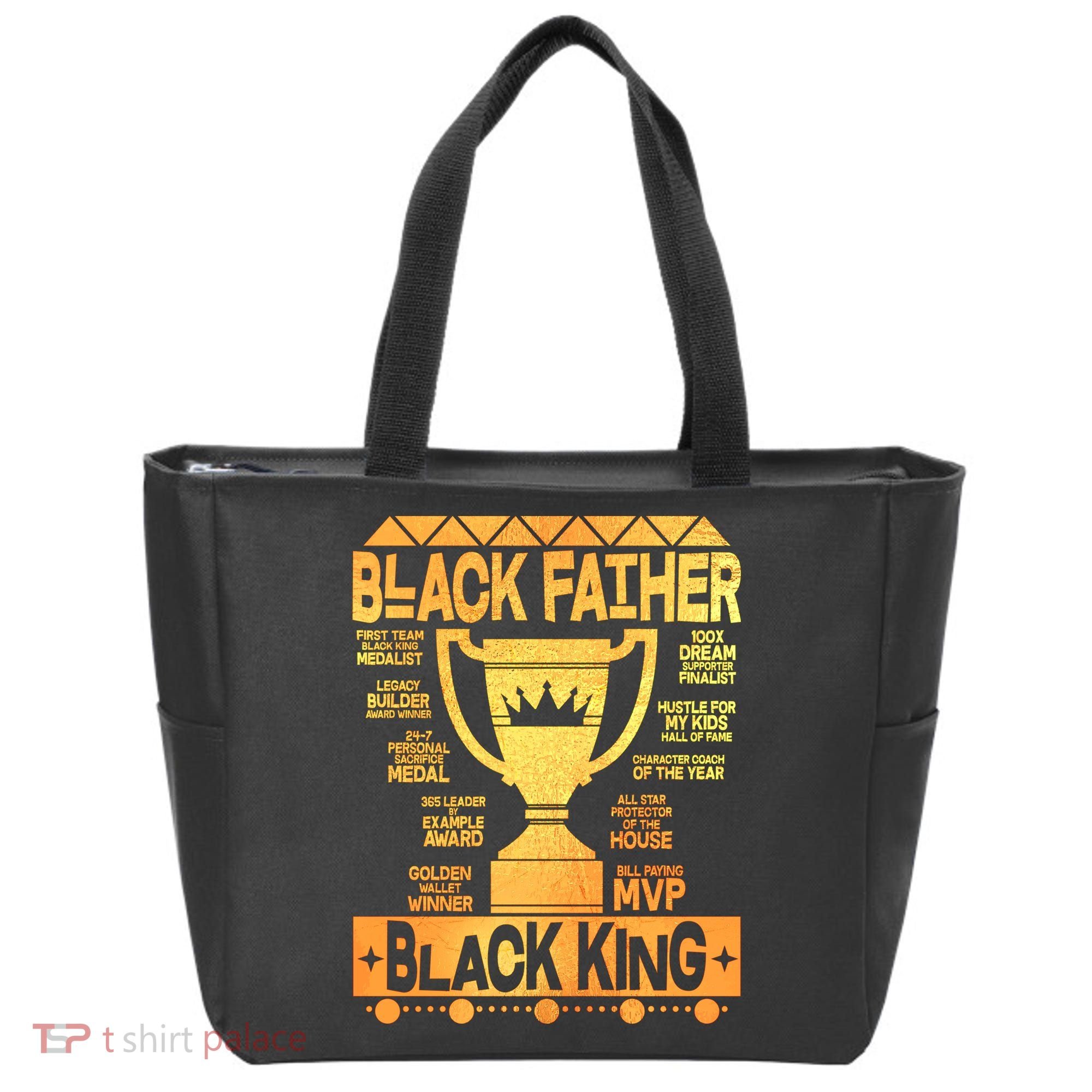 Black Father Black King Tote Bag