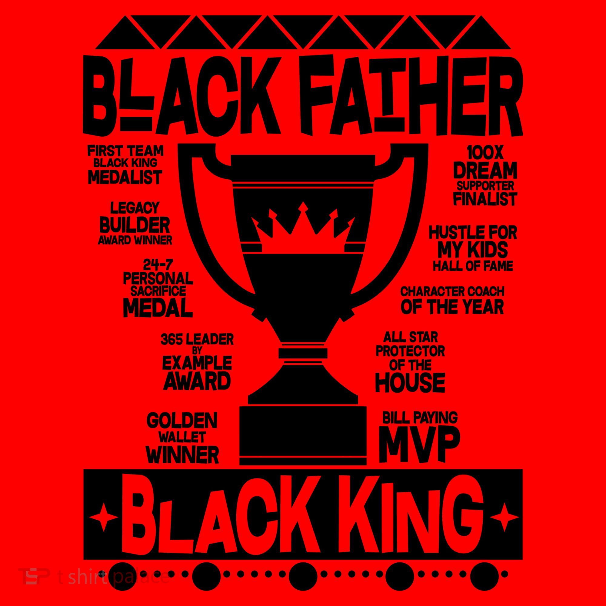 Black Father Black King Santa Hat