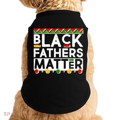 Black Fathers Matter Traditional Colors Doggie Tank