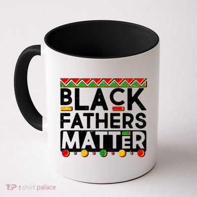 Black Fathers Matter Traditional Colors Coffee Mug