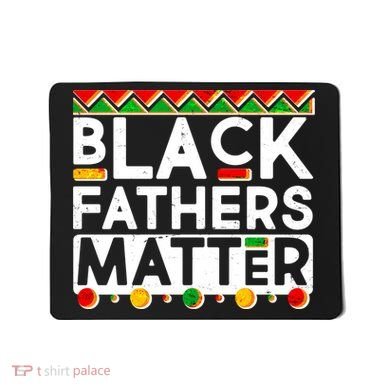 Black Fathers Matter Traditional Colors Mousepad