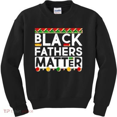 Black Fathers Matter Traditional Colors Kids Sweatshirt
