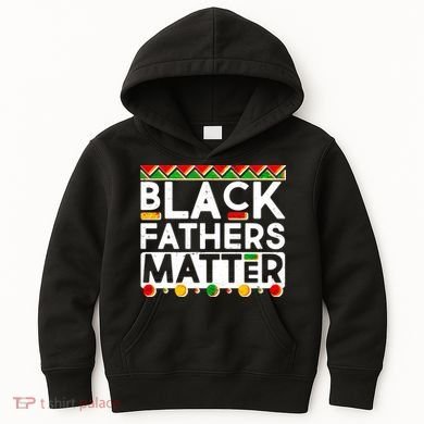 Black Fathers Matter Traditional Colors Kids Hoodie