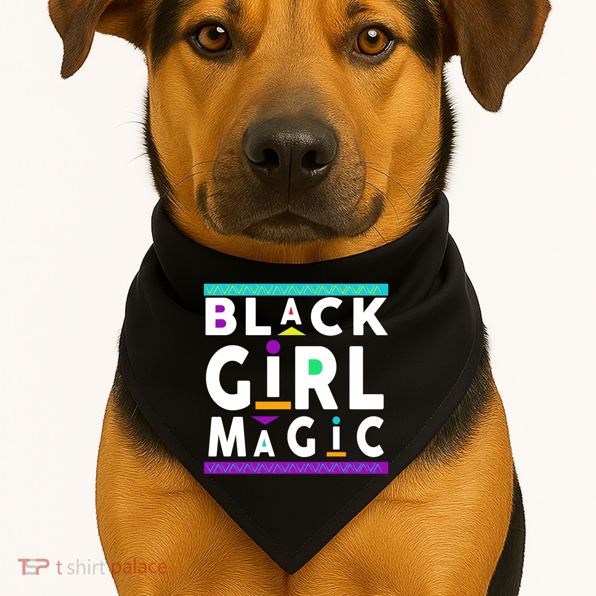 Black Girl Magic USA-Made Doggie Bandana