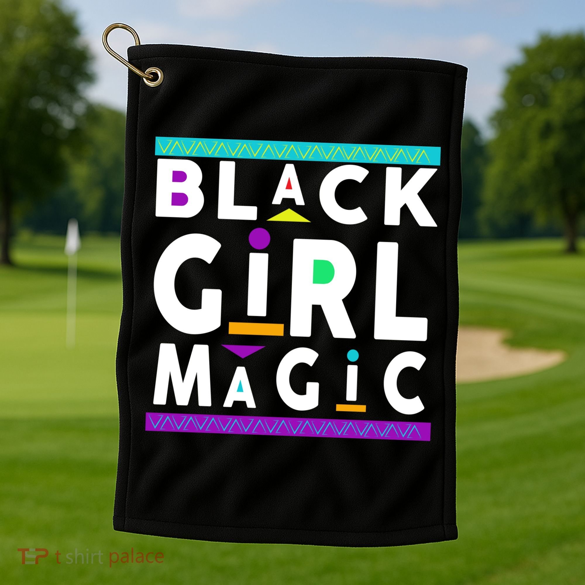 Black Girl Magic Golf Towel
