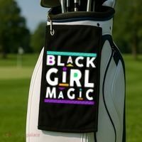 Black Girl Magic Golf Towel thumb 2