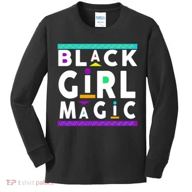 Black Girl Magic Kids Long Sleeve Shirt