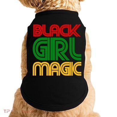 Black Girl Magic Colorful Imprint Doggie Tank