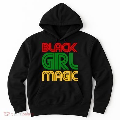 Black Girl Magic Colorful Imprint Hoodie