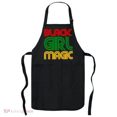 Black Girl Magic Colorful Imprint Apron
