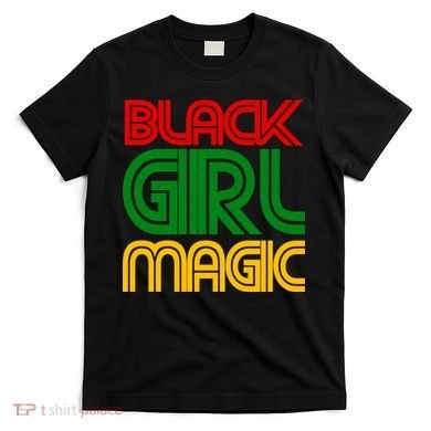 Black Girl Magic Colorful Imprint T-Shirt