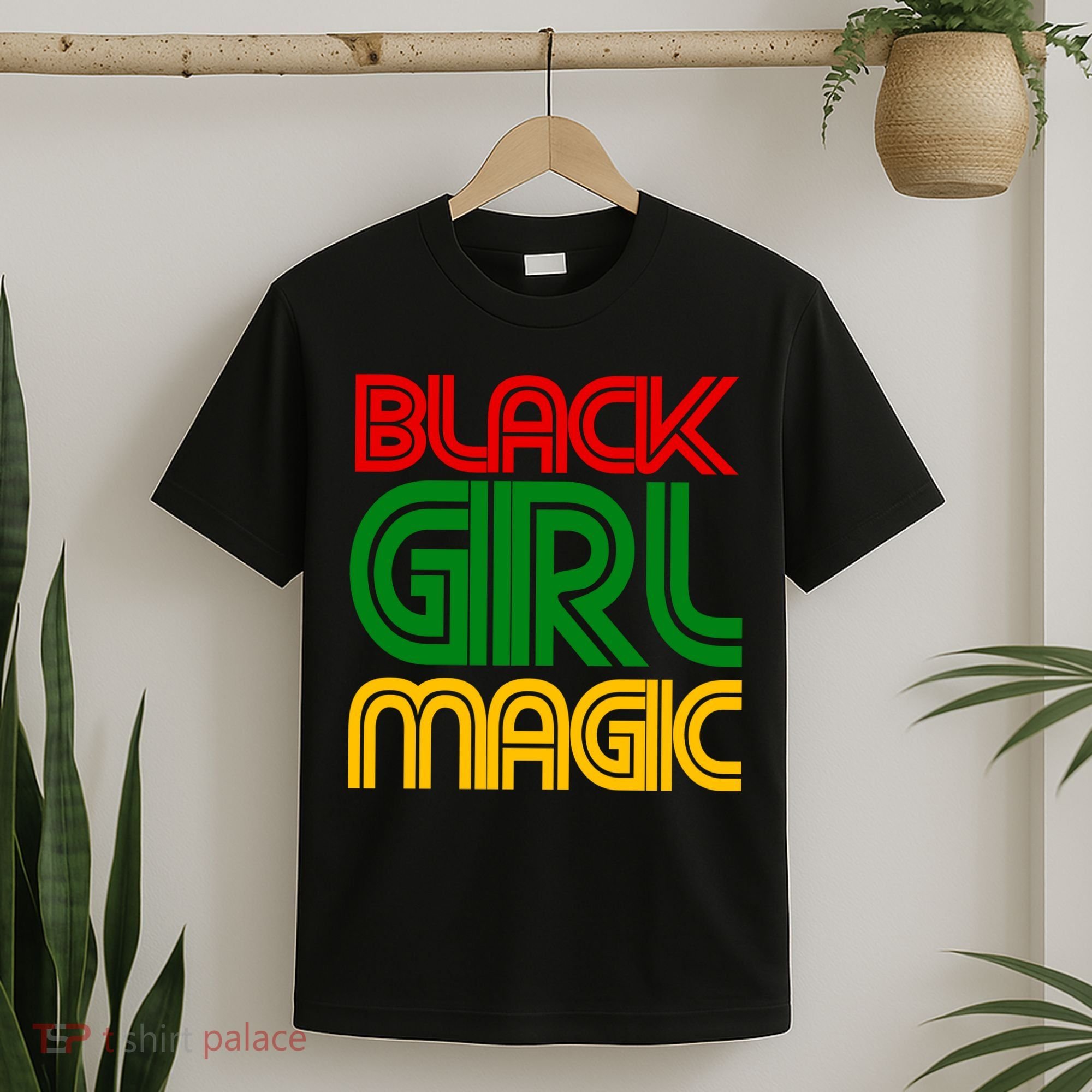 Black Girl Magic Colorful Imprint T-Shirt