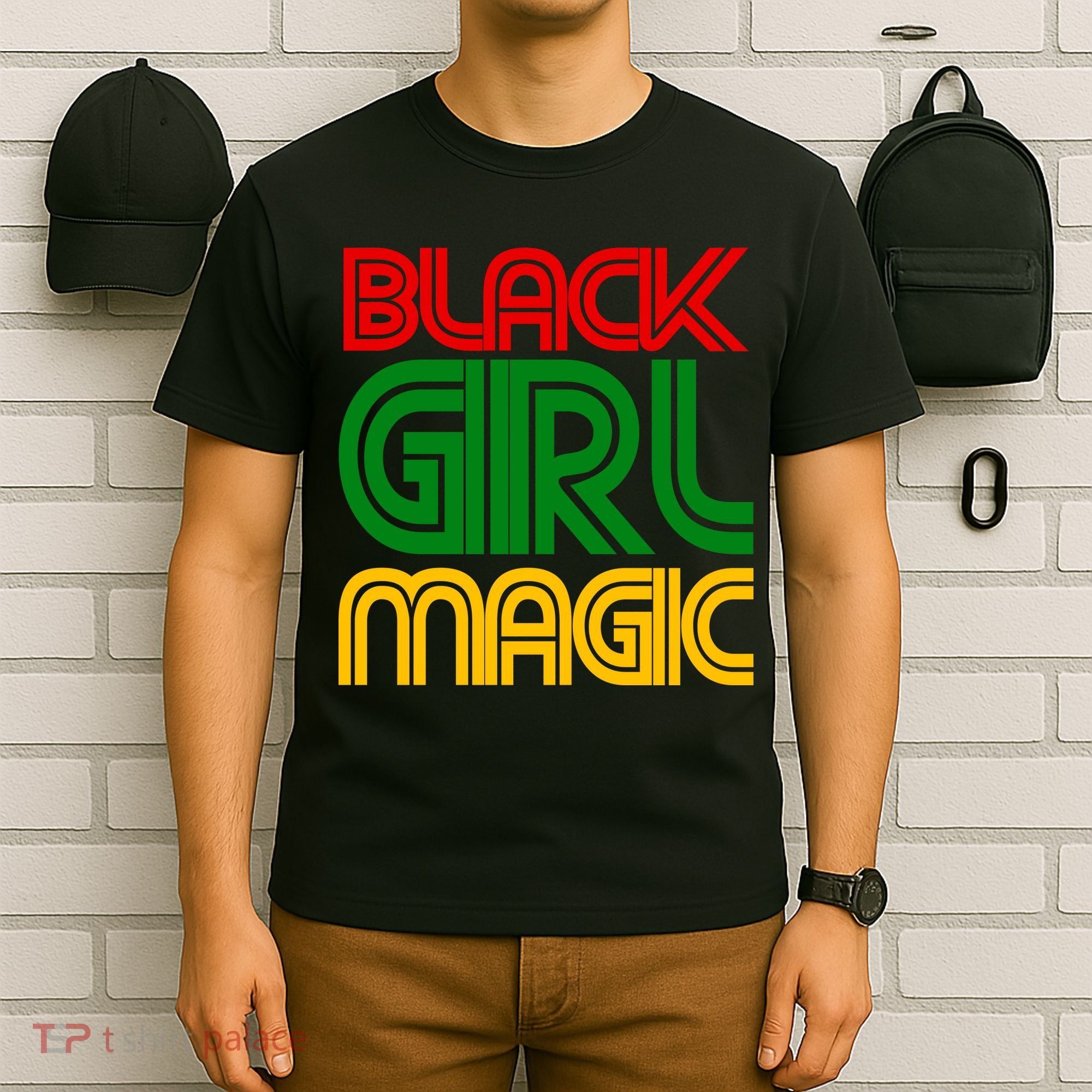 Black Girl Magic Colorful Imprint T-Shirt